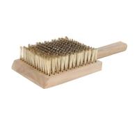 Manche en Bois Fil de Cuivre Brosse Anti-mousse pour Jardin | Joints Entre Dalles et Cour, Nettoyage des Zones Étroites, Design Simple et Unique