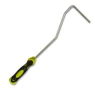 Manche rouleau à peindre Soft pour pièces de rechange de petits rouleaux de 10 cm. Manche long tige rouleau Ø6 mm. Cadre de rouleau de peinture. Petite poignée de rouleau bimatière (C)