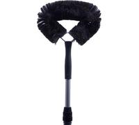 Manche télescopique avec brosse à poussière grande taille - Outil de nettoyage domestique en poils de chèvre