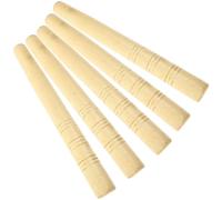 Manches de Pelle en Bois 5 Pièces, Remplacements pour Outils de Jardin | Bois, Couleur Kaki, Installation Facile, Prise Confortable, Remplacement Rapide, pour Houes et Pelles