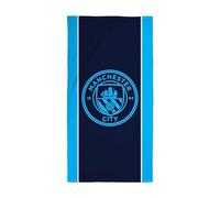 Manchester City FC Character World Serviette Officielle | Toucher Super Doux, Badge Club de Football | Parfait pour la Maison, Le Bain, la Plage et la Piscine | Taille Unique 75 cm x 150 cm | 100%
