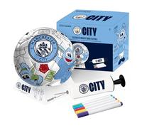 Manchester City FC - Mini Ballon de Foot (Taille 2) (Blanc/Bleu)