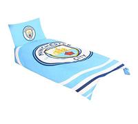 MANCHESTER CITY FC - Parure de lit (Taille Unique) (Bleu/Blanc)