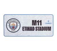 MANCHESTER CITY FC - Plaque ROUTE TO ETIHAD STADIUM (Taille unique) (Blanc/Noir/Bleu ciel)