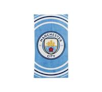 MANCHESTER CITY FC Serviette Officielle Pulse Design (Taille Unique) (Bleu/Blanc)