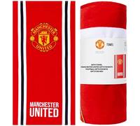 Manchester United F.C. Serviette de Bain Homme Femme Enfant 100% Coton Séchage Rapide Drap de Bain Plage Serviette Piscine Gym Idee Cadeau 137x69cm