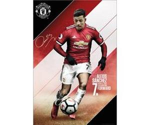 Manchester Utd FC Maxi Poster 61 x 91,5 cm Manchester United Sanchez 17-18 G