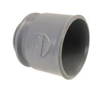 Manchette d'adaptation NICOLL femelle PVC gris, pour bouchon Ø 40 mm, Emboîtement facile, Parfaite étanchéité, Résiste à la corrosion, aux UV et aux changements de température, Couleur inaltérable