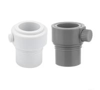 Manchon adaptateur pour parasol de piscine - Ajustement sécurisé pour bâtons de 3,4 cm et 3,8 cm pour s'arrêter de s'appuyer en plein air pour équipement de loisirs (blanc + gris)