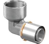 Manchon coudé UPONOR S-Press, 50-Rp1 1/2"FT, 1 pièce.