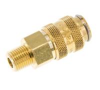 Manchon d'accouplement d'air DN 5 en laiton 1/8 pouce NPT mâle