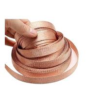 Manchon De Blindage Extensible Tressé en Cuivre Plaqué De 2 À 28 Mm | Gaine métallique for la protection du câble de signal(Copper,10mm,5 meters)