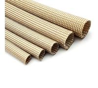 Manchon de câble Manchon de câble en fibre de verre tressé de 10 mètres, isolation en verre haute température de 800 degrés C, gaine de tube en fibre souple, protecteur de câble, diamètre 1 mm-20 mm (