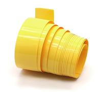 Manchon de câble rétractable Gaine thermorétractable, 18650 Largeur 29,5 mm ~ 200 3 mètres Tube en PVC Jaune, Manchon de câble for boîtier d'enveloppe Film 1 pièce(85mm)