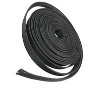 Manchon de câble tressé extensible en PET | Fil noir 4-60 mm 1-200 m : regroupement de fils.(40MM*50M)