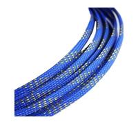 Manchon de câble tressé extensible en PET haute densité | Multicolore, plusieurs tailles 2-40 mm x 1 m : regroupement de câbles et d'ions(Blue Gold,2mm x 1meter)