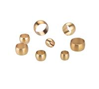 Manchon de Compression en laiton ID, 20 pièces/lot, 3mm 4mm 5mm 6mm 6.35mm 8mm 10mm 12mm 14mm 16mm ID, manchon de raccord, bague de virole