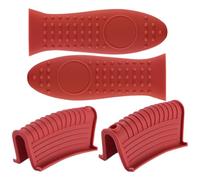 Manchon de poignée en fonte antidérapant | Maniques réutilisables en silicone pour poêles à frire en fonte et métal émaillé