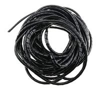 Manchon de Presse-étoupe, Enrouleur spiralé for câbles, Gestion Faisceaux tuyaux(Black,6mmx15m)