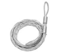 Manchon de protection pour câbles, de 60 à 80 mm, tressé en métal, couleur argent, longueur 2,3 mètres