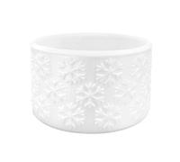 Manchon de protection pour le bas de la tasse - Flocon de neige - Texture | Coque inférieure en silicone - Design de tasse - Bouteille d'eau - Tasse - Base antidérapante - Protection de table ou de