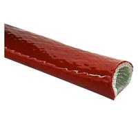 Manchon de protection thermique, manchon coupe-feu en fibre de verre enduit de silicone, manchon thermique express for conduites flexibles et câblage électrique(40mm)