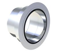 Manchon de raccordement avec doublure murale intégrée - simple paroi - Tecnovis TEC-EW-CLASSIC Anschlussstutzen Ø 200 und Wandfutter Ø 150