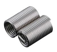 Manchon de réparation de filetage de vis en acier inoxydable 304, manchon hélicoïdal de protection de fil, M1,6 M2 M3 M4 M5 M6~M24, insert fileté A2 (D1, M1,6 x 0,35 (10 pièces))(D2,D2*M24*3 (2PCS))
