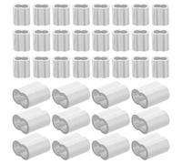 Manchon de Sertissage 4mm pour 100 Pièces Câble Métallique | Design Ovale à 8, Usage Câble de Garde-corps et Jardin, Pose Rapide, Réduit le Glissement