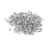 Manchon de Sertissage en Aluminium, Ajustement Précis Diamètre M2 | Matériau en aluminium durable, résistant à la rouille, 400 pièces, polyvalent pour divers projets