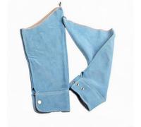 Manchon de soudure en cuir de vache de 60 cm offrant un ajustement stable pendant les mouvements de soudure dynamiques sans glissement (bleu)