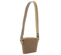 Manchon de Tasse Portable en Cuir PU avec Poignée, Réutilisable | Bandoulière Longue, Maintien Ferme des Gobelets ou Bouteilles, Résistant à L’usure, Facile à Nettoyer