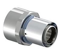 Manchon de transition à sertir Uponor 1046904 40 mm x Rp 1 1/2", laiton étamé