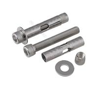 Manchon de vis d'expansion à douille hexagonale for béton, 1 pièce | Boulon d'ancrage à tension intégré for maçonnerie, longueur 100 mm, corrosion(M8*90)