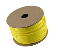 Manchon d'identification de câble électrique, étiquette de marquage de tube, blanc imprimable, codage en PVC 0,5 à 25 MM², diamètre 1,5 à 12,5(1 sq. mm - Yellow)