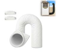 Manchon d'isolation portable pour tuyau de climatisation avec sangles, housse de protection thermique pour tuyau thermique de 12,7 et 15 cm de diamètre, housse de tuyau en tissu Oxford portable pour