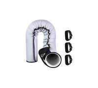 Manchon d'isolation portable pour tuyau de climatisation épais pour tuyaux d'échappement de 12,7 cm et 15 cm de diamètre