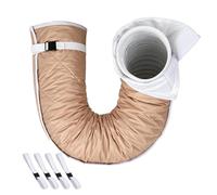 Manchon D'isolation Pour Tuyau AC Portable Avec 4 Attaches De Câble 56×149 Cm Tissu Oxford | Housse Isolante Portable Avec Sangles Ajustables | Bande Calorifuge Pour Tuyau Climatiseur 12,7 À 15 Cm