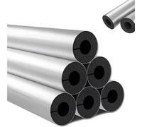 Manchon D'isolation Tube isolation Isolation Phonique Papier D'aluminium Tuyaux de Mousse antigel ID 16-114mm pour Tuyau d'eau De Chauffage Support de poignée d'outil Climatisation(22mm x 50mm x95cm)