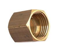 Manchon double femelle avec butée 15/21 laiton - - D08503B