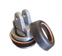 Manchon en cuir piston complet pour pompe à manivelle | Construction en fonte, revêtement résistant à la rouille, ajustement de 75 mm, joint en cuir inclus, durable