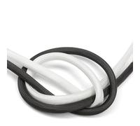 Manchon en Fibre de Verre tressé Noir, Manchon de Protection Thermique en Fibre de Verre Haute température 5M 600 Deg.C