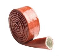 Manchon flexible en fibre de verre revêtu de silicone résistant à l'huile | Disponible en diamètre intérieur de 10 mm, 20 mm, 25 mm, s'adapte à divers tuyaux, installation flexible