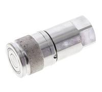 Manchon hydraulique DN 10 à face plate en acier inoxydable G 1/2 pouce filetage femelle ISO 16028 D 19.7mm