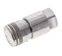 Manchon hydraulique DN 12 à face plate en acier inoxydable G 3/4 pouce filetage femelle ISO 16028 D 24.5mm