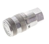 Manchon hydraulique DN 6 à face plate en acier inoxydable G 1/4 pouce filetage femelle ISO 16028 D 16.2mm