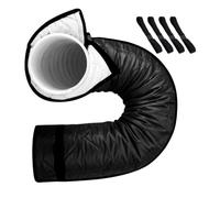 Manchon isolant de tuyau CA - Gaine isolante de tuyau CA - Gaine de tuyau isolée thermique réglable - Couvercle de ventilation mobile pour climatisation - Pour porte extérieure de 12,7 et 15 cm de