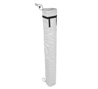 Manchon Isolant pour Tuyau Climatisation, Bruit, Aluminium | Gaine Souple Argentée, Cordons Élastiques aux Extrémités, pour Bureau et Locaux Commerciaux, Installation Simple