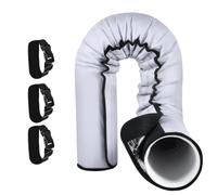Manchon isolant pour tuyau de climatisation portable, cache-tuyau gris, kit d'isolation thermique pour sortie d'air de climatisation 2 Pack
