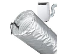 Manchon isolant pour tuyau de climatisation portable, isolation thermique améliorée pour tuyaux de 5"" et 5,9"", installation en